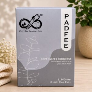 PADFEE Ultra Thin Sanitary Pads L 240mm (Pack of 12) - Image 1